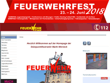 Tablet Screenshot of feuerwehr-werneck.de